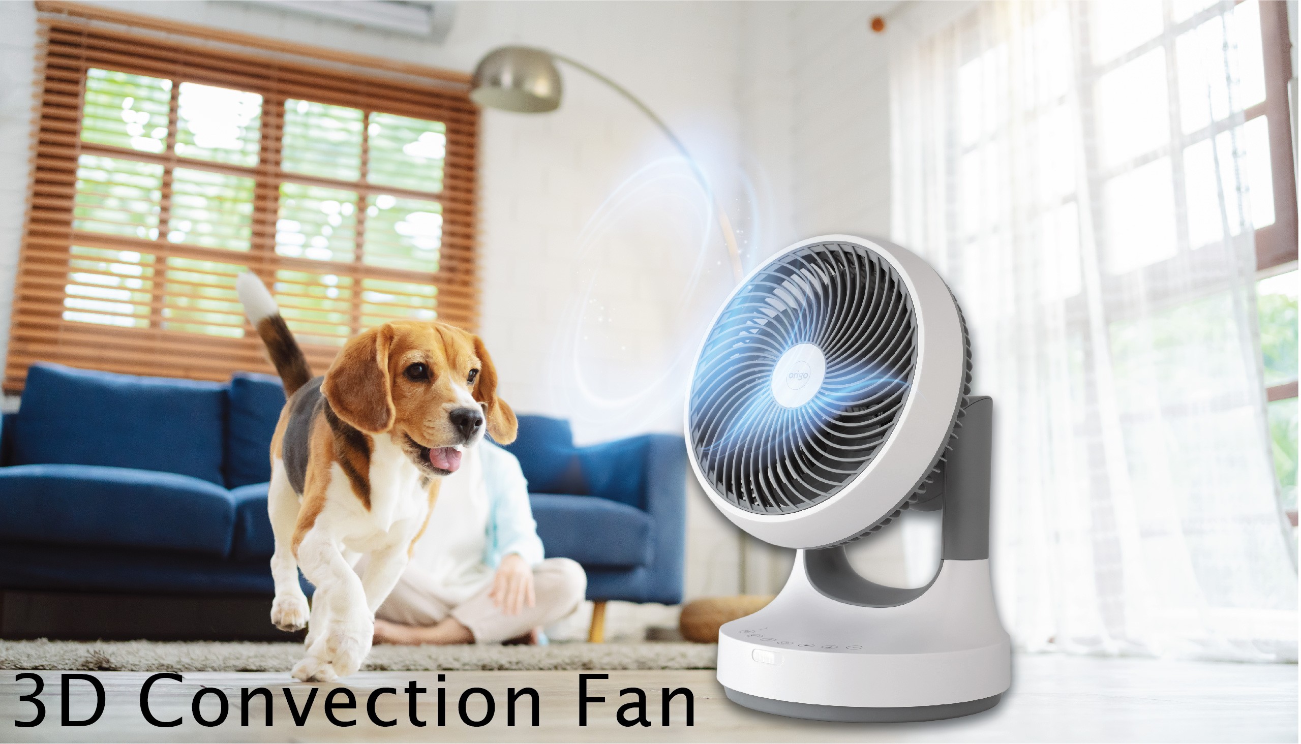 origo CF1722 3D搖擺對流風扇